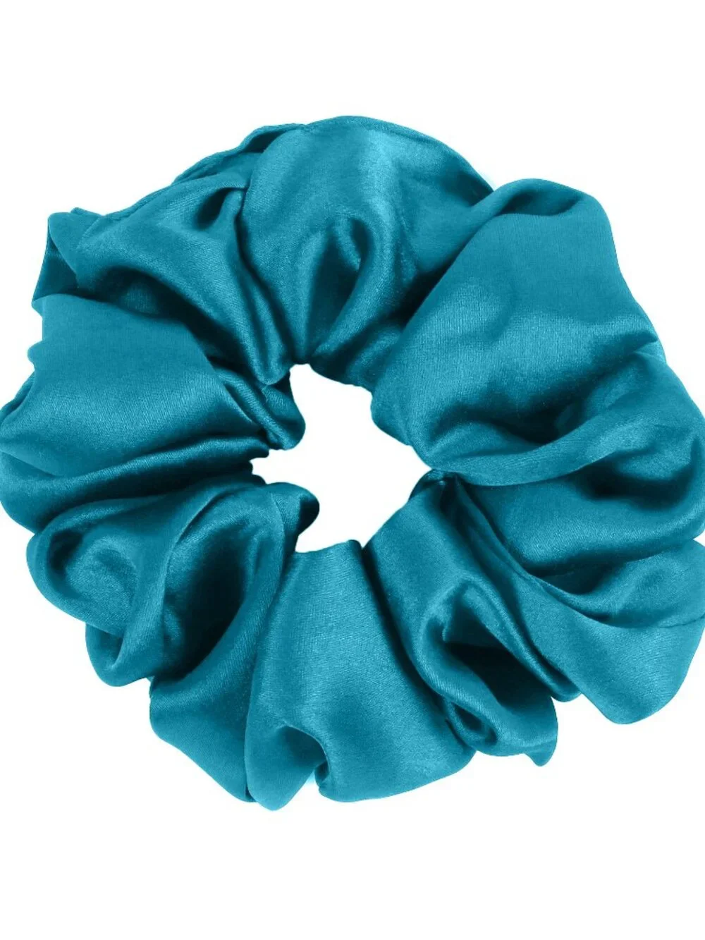 5 Piece Premium Satin Scrunchies – Soft Hair-Friendly Elastic Hair Ties